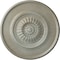Ekena Millwork Large Floral Ceiling Medallion, Hand-Painted Flash Gold, 41 1/8"OD x 2 1/2"P CM41FLFLS - alternate 1